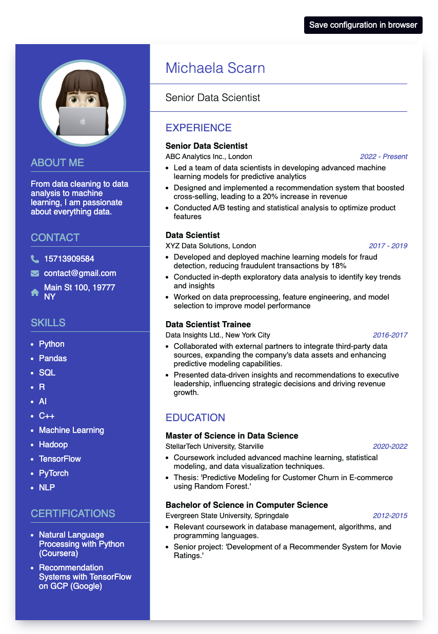 resume builder online resumeonline.app